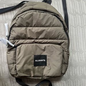 Quilted Army Green All Saints Backpack